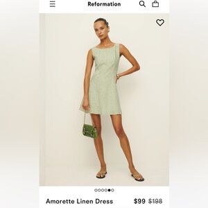 Reformation Amorette linen dress